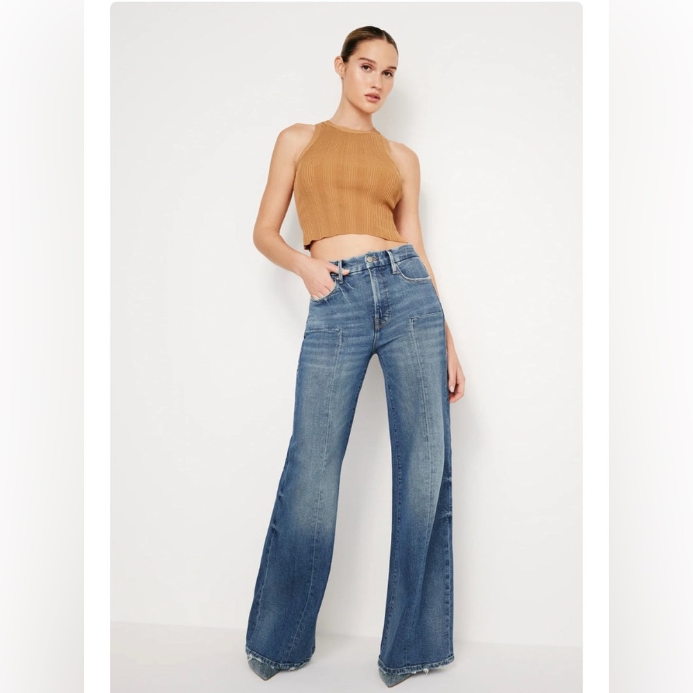 Good American good waist Palazzo jeans